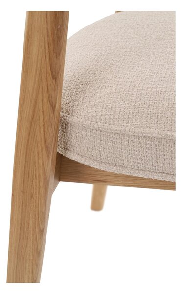 Scaun de dining Gabi, bej/stejar natural