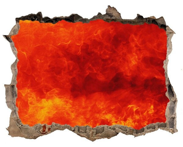 Fototapet 3D gaură în perete Flames