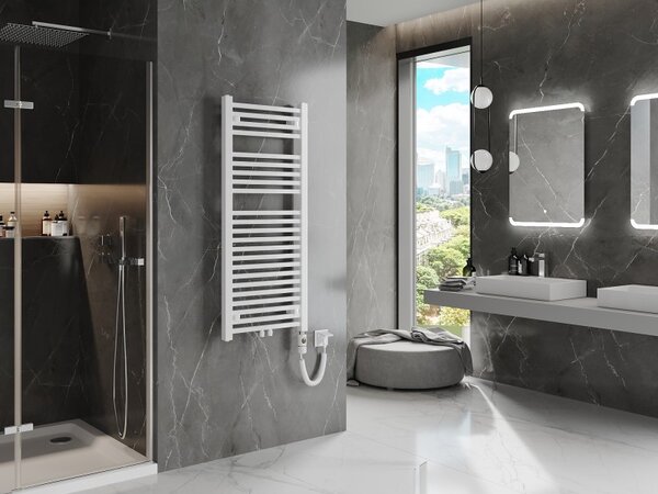 Mexen Pluton, element electric de încălzire 1200x500 mm + tijă de încălzire 600 W, alb, W106-1200-500-2600-20