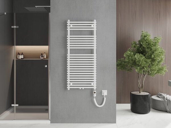 Mexen Sol, element electric de încălzire 1200x500 mm + tijă de încălzire 600 W, alb, W125-1200-500-2600-20