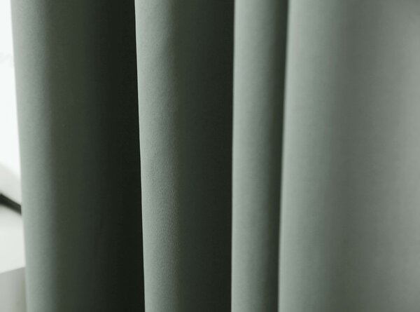 Draperie verde-gri OXFORD 140x250 cm Agatat: Inele metalice