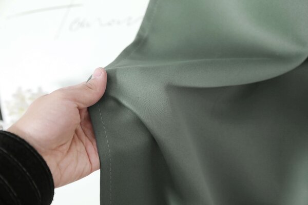 Draperie verde-gri OXFORD 140x250 cm Agatat: Inele metalice