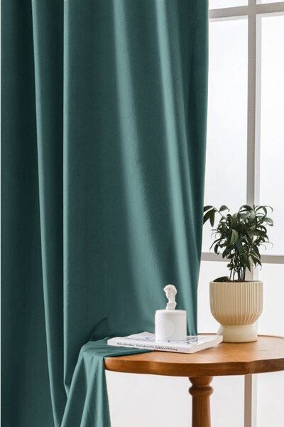 Draperie opaca VELVET 140x250 cm, turcoaz Agatat: Rejansa