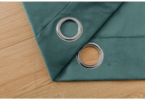 Draperie opaca VELVET 140x250 cm, turcoaz Agatat: Rejansa