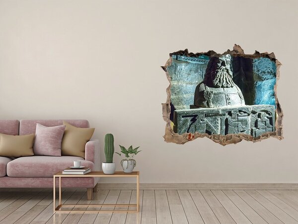 Fototapeta dziura na ścianę 3d Sculptură rupestră antică