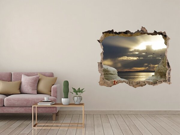Naklejka fototapeta na ścianę Apus de soare peste mare