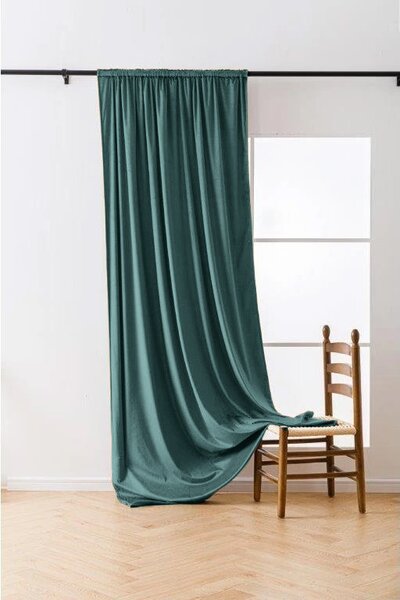 Draperie opaca VELVET 140x250 cm, turcoaz Agatat: Rejansa