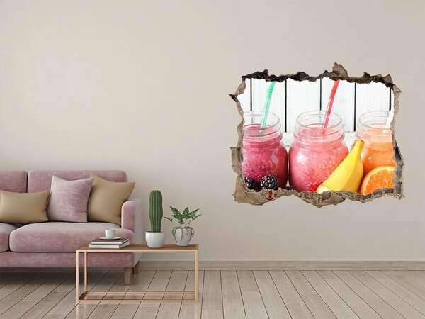 Samoprzylepna naklejka Smoothie-uri cu fructe la o gaură în perete