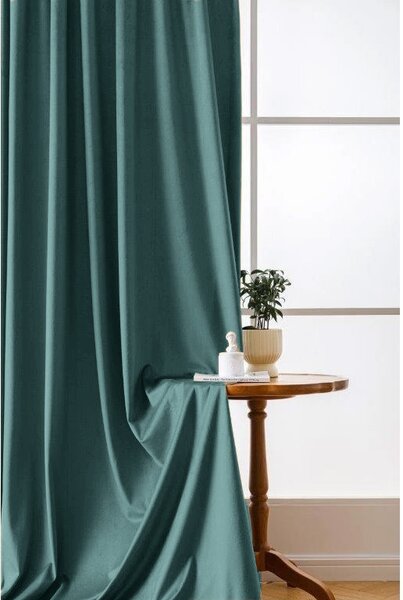 Draperie opaca VELVET 140x250 cm, turcoaz Agatat: Rejansa