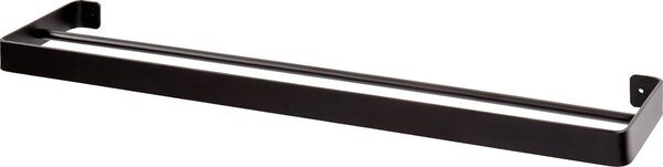 Cuier de perete pentru prosoape HANDY 60x12,5 cm, negru