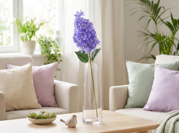 Floare artificiala HORTENSIE PLUME 87 cm - mai multe culori Culoare: Violet