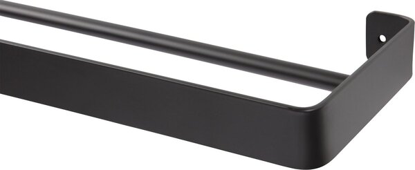 Cuier de perete pentru prosoape HANDY 60x12,5 cm, negru