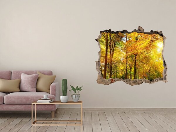 Naklejka fototapeta 3D widok Toamna în pădure