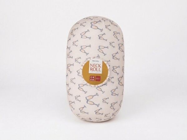Perna de calatorie CHEERS NECK ROLL 30x15 cm, alb