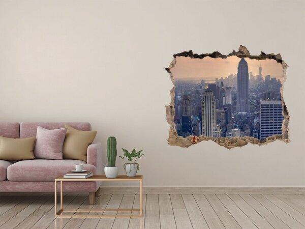 Fototapeta dziura na ścianę 3d Vedere a orașului New York
