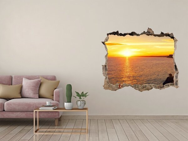 Naklejka fototapeta na ścianę Apus de soare peste mare