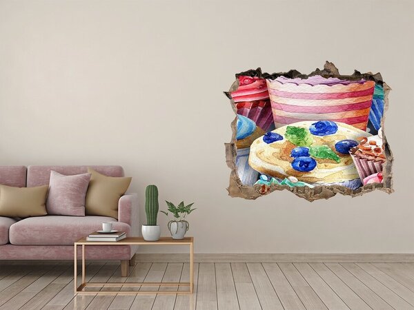 Autocolant gaură 3D Dulciuri Hole in the Wall