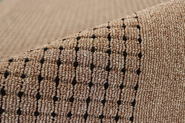 Traversa Antiderapanta Hol Bucatarie, Model Lester Mocha, Maro 80 x 400