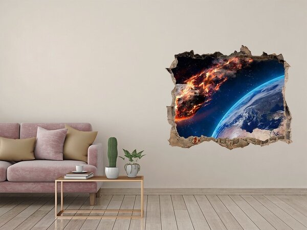 Autocolant de perete gaură 3D Explozie cosmică