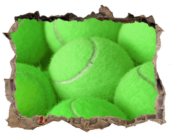 Autocolant 3D gaura cu priveliște Mingi de tenis