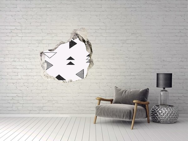 Autocolant 3D gaura cu priveliște Modele geometrice pe perete