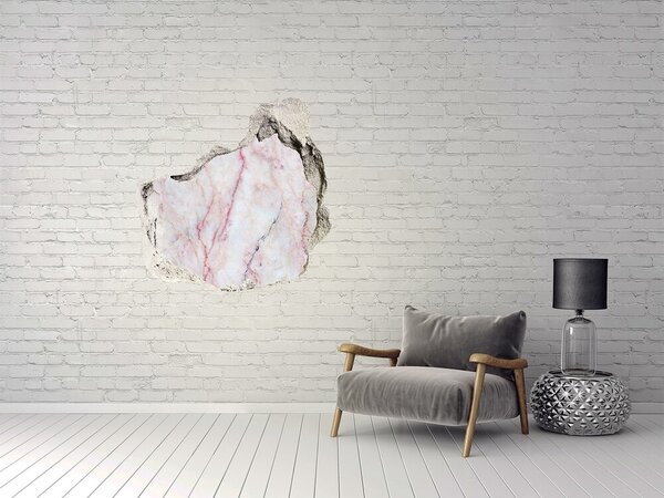 Autocolant 3D gaura cu priveliște O gaură de piatră cu interior din marmură