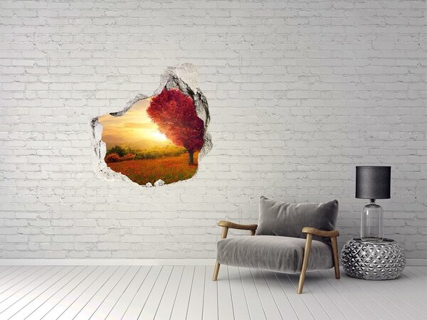 Fototapet 3D gaură în perete Toamna la munte