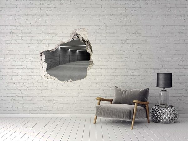 Autocolant gaură 3D Interiorul unui depozit modern