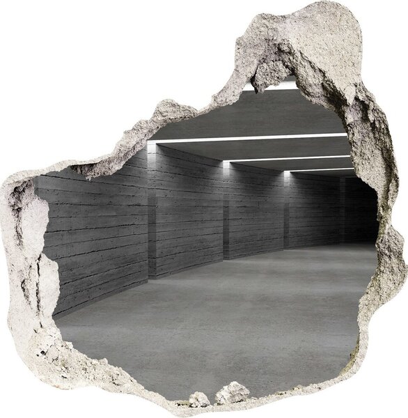 Autocolant gaură 3D Tunelul de beton