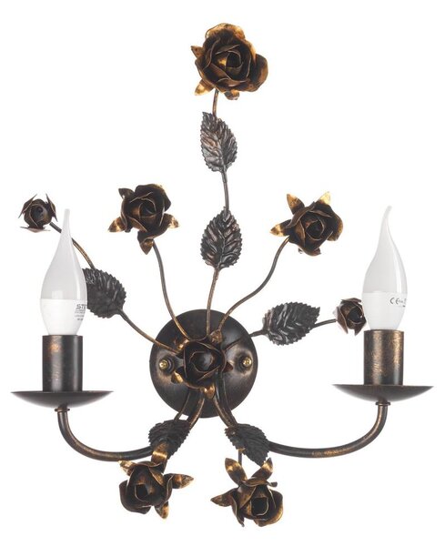 ONLI - Aplica de perete CAROLINA 2xE14/6W/230V bronz