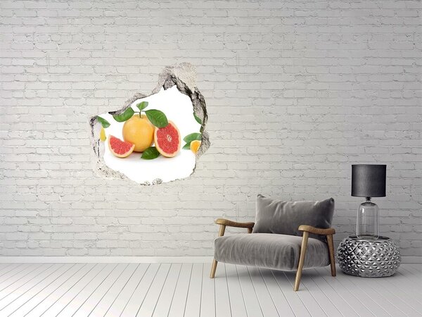 Autocolant gaură 3D Un paradis fructat, cu o gaură în perete