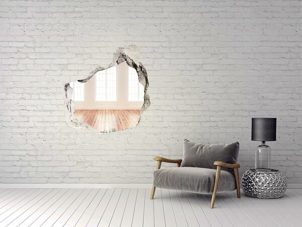 Fototapet 3D gaură în perete Interior cu vedere la soare