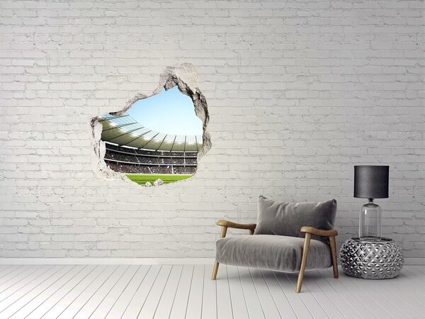 Autocolant un zid spart cu priveliște Un stadion plin de emoții