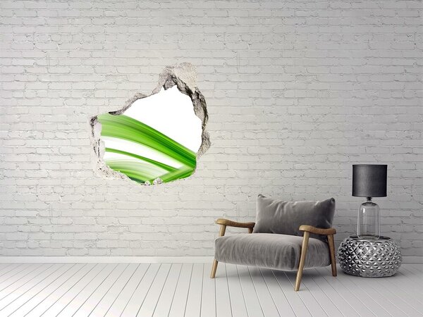 Fototapet 3D gaură în perete Pajiște verde printr-o gaură în perete