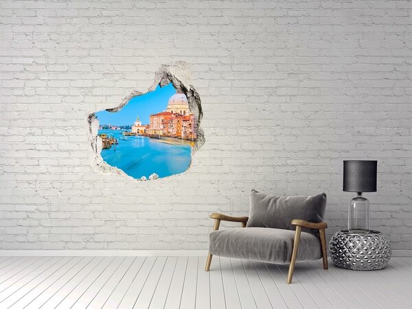 Fototapet 3D gaură în perete Vedere a Veneției