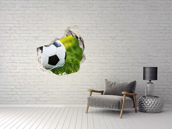 Autocolant gaură 3D Fotbal pe teren