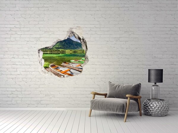 Autocolant 3D gaura cu priveliște Golf cu bărci