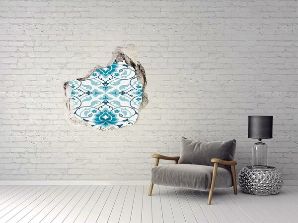 Autocolant autoadeziv gaură Model floral pe perete