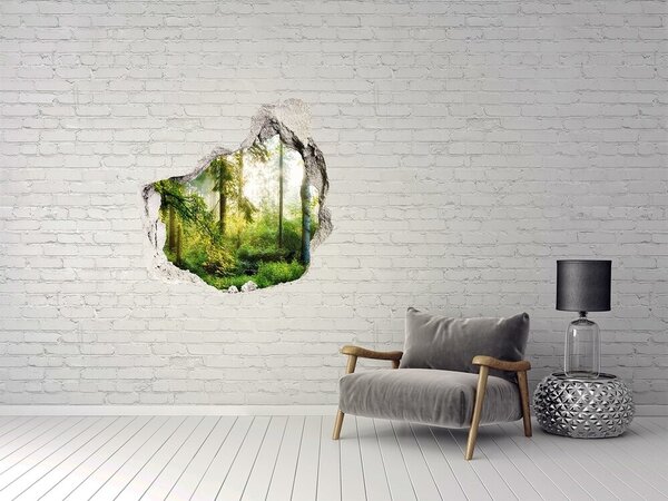 Autocolant gaură 3D O oază de liniște în pădure