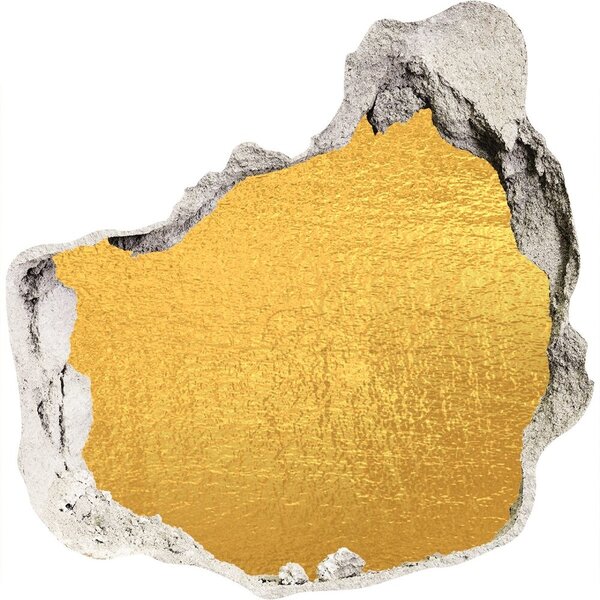 Fototapet 3D gaură în perete Fundal de aur folie