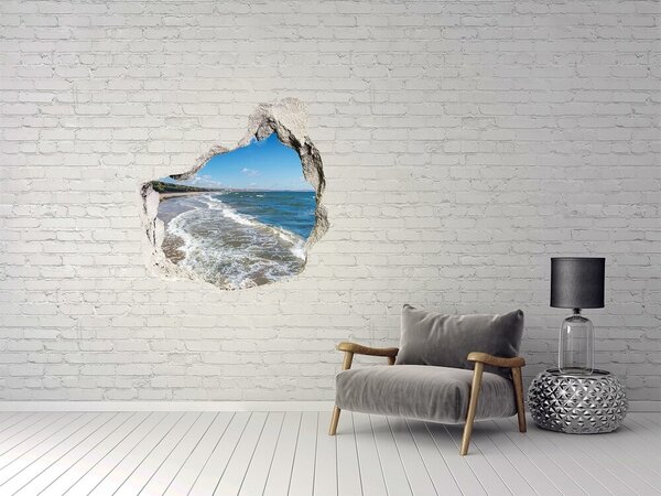 Autocolant gaură 3D Vedere la mare