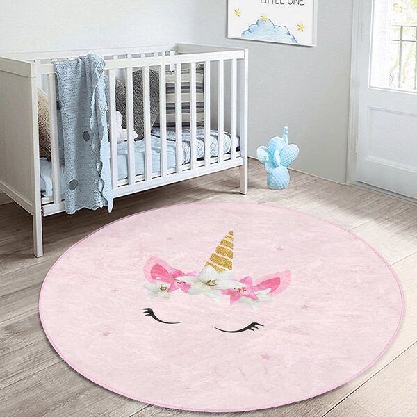 Covor pentru copii roz ø 120 cm Comfort – Mila Home