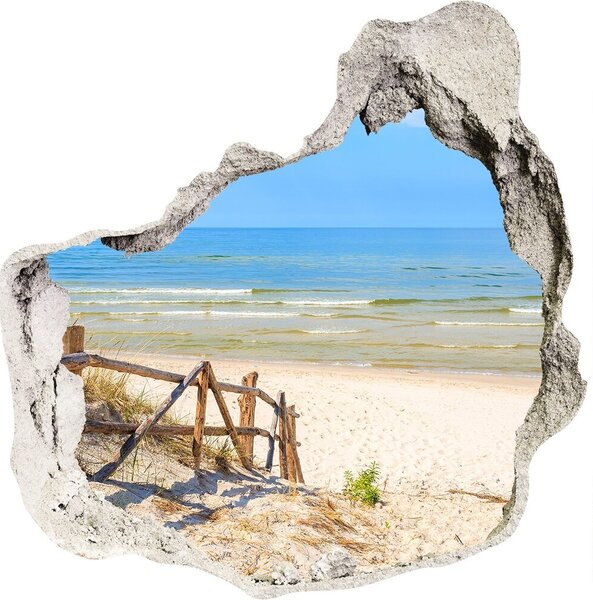 Fototapet 3D gaură în perete Intrarea la plaja