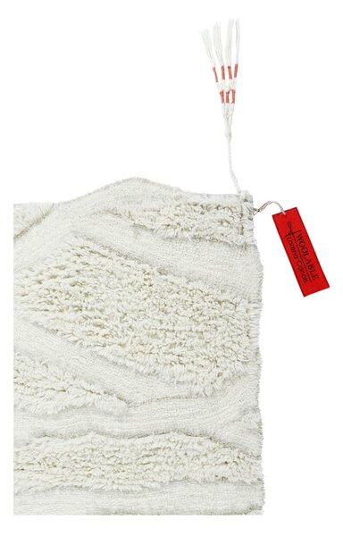 Covor alb lavabil/țesut manual din lână 170x240 cm Enkang Ivory – Lorena Canals
