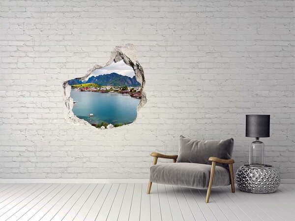 Fototapet 3D gaură în perete Un golf pitoresc din Norvegia