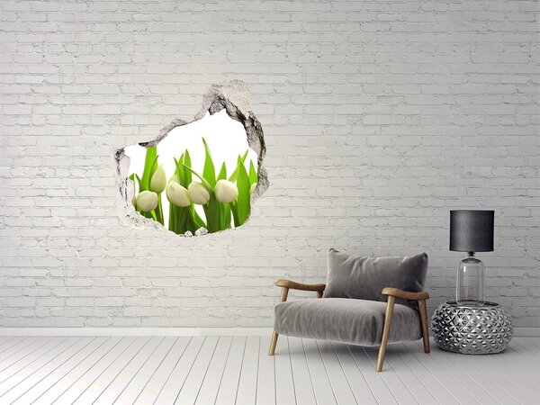 Autocolant gaură 3D Flori în grădină