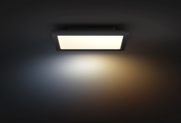 Philips Hue AURELLE - plafonieră LED dimmabilă, 19W/230V, 30x30 cm, negru