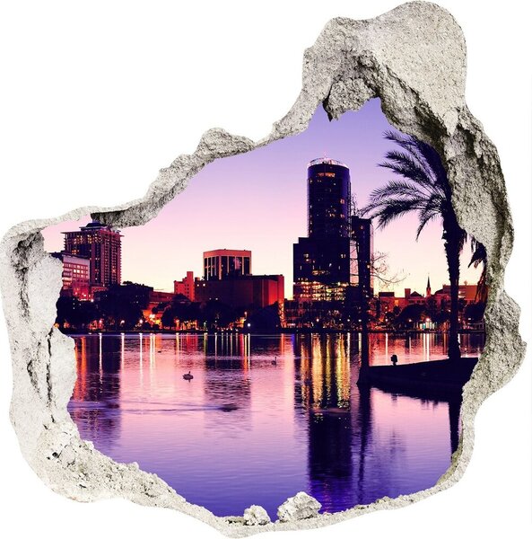Autocolant 3D gaura cu priveliște Orlando, Statele Unite ale Americii