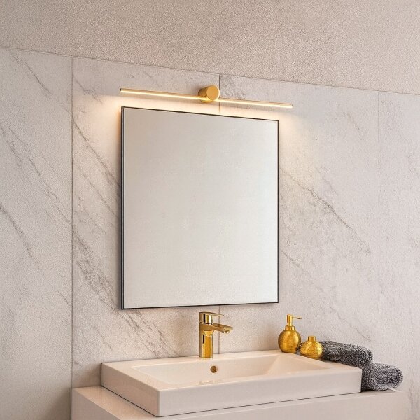 Aplica LED pentru oglindă de baie ARTIST, 9 W, 230 V, 60 cm, IP44, auriu