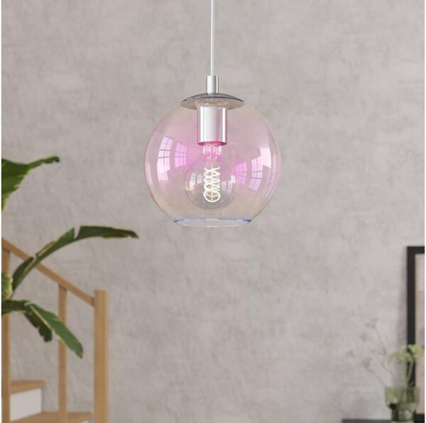 Eglo 901918 - Pendul ARISCANI pe cablu, 1xE27/60W/230V, crom lucios